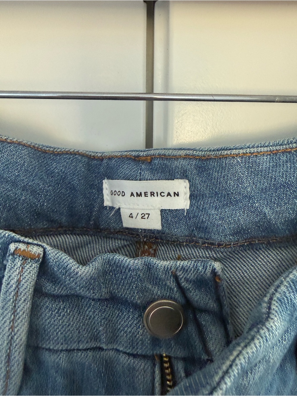 Good American Light Wash Blue High-Rise Jeans